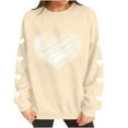 thumbnail image 5 of Valentines Sweatshirts For Women Funny Leopard Print Love Heart Long Sleeve Sweater Round Neck Graphic Tops Shirts 2026 Clothes Outfits, 5 of 6