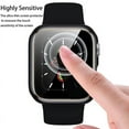 thumbnail image 6 of 2PC Tempered Glass+cover For Apple Watch Accessories 45mm 41mm 44mm 40mm 42mm Screen Protector Apple watch Case serie 9 4 5 6 SE 7 8, 6 of 10