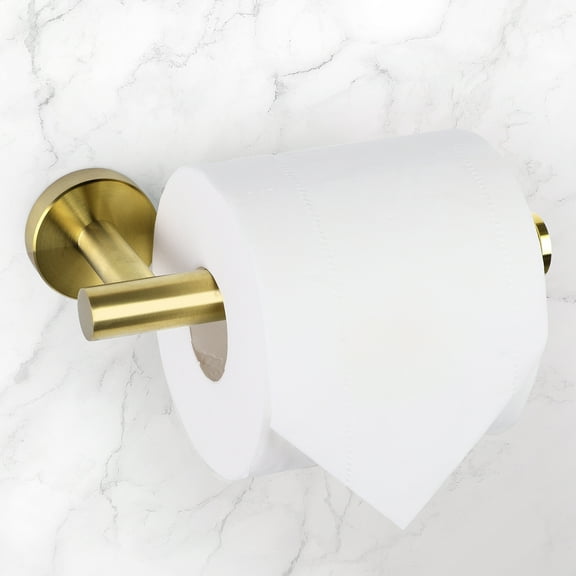Uxcell Toilet Paper Holder Stainless Steel Brushed Finish Gold Tone