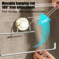 thumbnail image 6 of COM1950s Paper Towel Holder Wall Mount,No Drill Suction Cup Mount with 180 Rotation,Stainless Steel Bathroom Kitchen Organizer,Holds Standard Rolls for Toilet Paper Storage (12X7X1.8In), 6 of 8