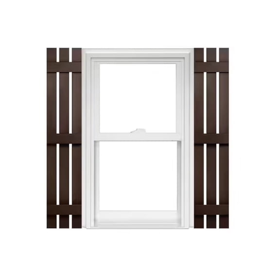 Homeside 3 Board and Batten Split Vinyl Shutters (1 Pair)