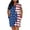 American Flag, variant on Yuyamidu Starry Sky V Neck Dress for Women Casual Knee Length Dresses Summer Fall Dress Size 3XL Fashion Beach Dresses V Neck Elegant Dress with Pockets