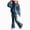 Blue, variant on XZNPDUCQ 7-8 Years Girls Outfits Toddler Girls Fall Winter Clothes Girls Long Sleeve Top Pants 2PCS Set A248-Dark Purple