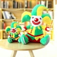 thumbnail image 3 of Soft Plushy Clown Doll for Kids Indoor Decoration Circus Themed Stuffed Animal Toy Birthday Party Adorable and Cuddly, 3 of 6