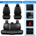 thumbnail image 2 of Custom Fit for Ford F150 2009-2014 Truck Car Seat Covers Front+Rear Full Set Cushion Protector Black, 2 of 7
