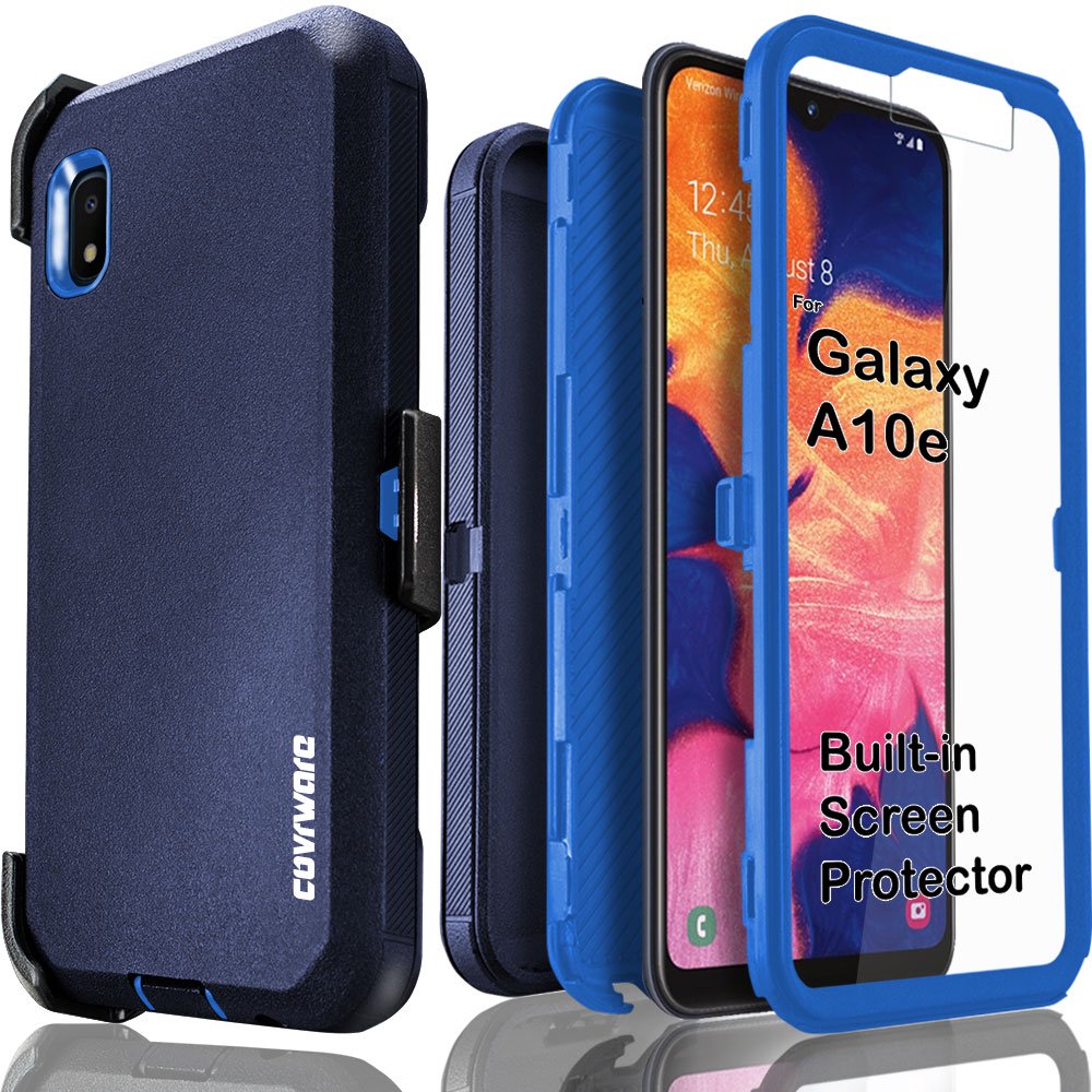 Samsung Galaxy A10E Case, COVRWARE [ Tri Series ] with Builtin [Screen Protector] Heavy Duty