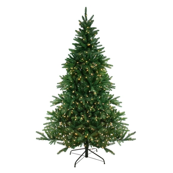 Northlight Real Touch™️ Pre-Lit Full Noble Fir Artificial Christmas Tree - 7.5' - Dual Color LED Lights