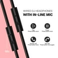 thumbnail image 5 of OneOdio Wired over-Ear Headphones for Women Girls Dual Plugs with Mic for Keybord Piano Guitar Drum-Pink, 5 of 10