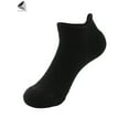 thumbnail image 2 of PULLIMORE 3 Pairs Mens Ankle Sports Socks Breathable Cotton Cushion Low Cut Sock for Athletic Running (Black)], 2 of 7