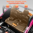 thumbnail image 3 of FestiveGlow 24V Kids Ride on Car Truck,2 Seater Kids Electric Car with Remote Control,4WD Toddler Ride on Car with 110lb Weight Capacity,Pink, 3 of 10