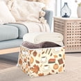 thumbnail image 3 of Yayeee Collapsible Cube Storage Bin with Lid Fabric Closet Decorative Basket with Handles, Fall Book, 3 of 7