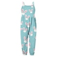 thumbnail image 1 of Easter Romper Girls Toddler Girl Rompers for Girls Spaghetti Strap Rompers with Pockets Girls Summer Clothes 4T, 1 of 3