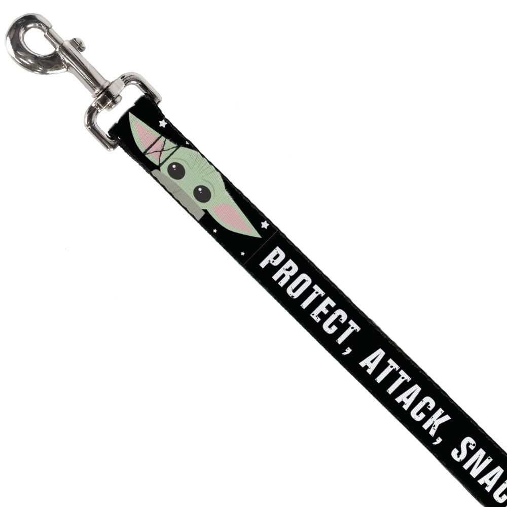 Star Wars Pet Leash, Dog Leash, Star Wars The Child Chibi Face Protect Attack Snack, 4 Feet Long 1.0 Inch Wide
