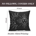 thumbnail image 2 of LALILO Throw Pillow Covers Boho Sun And Vintage Moon Tattoo Bohemian Cushion Cover 18" x 18", 2 Pack, 2 of 6