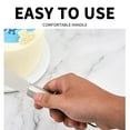 thumbnail image 6 of geerera Cake Tools Stainless Steel Cream Spatula Scraper Leveling Knife Stirring Knife DIY Baking Tools 8in, 6 of 7