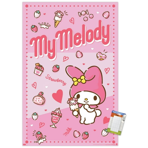 Hello Kitty and Friends: 23 My Favorite Flavor - My Melody Wall Poster, 22.375" x 34"