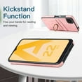 thumbnail image 3 of Nalacover for Samsung Galaxy A22 5G Wallet Case, Premium PU Leather Soft TPU Anti-Drop Card Slots with 360 Finger Ring Holder Kickstand Back Phone Cover For Samsung Galaxy A22 5G, Pink, 3 of 8