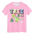 thumbnail image 5 of Staki Christmas T Shirt Christmas Shirts for Girl Funny Magical Christmas T-Shirt Merry and Bright Shirt Xmas Holiday Tee Tops(Pink,5-6 Years), 5 of 5