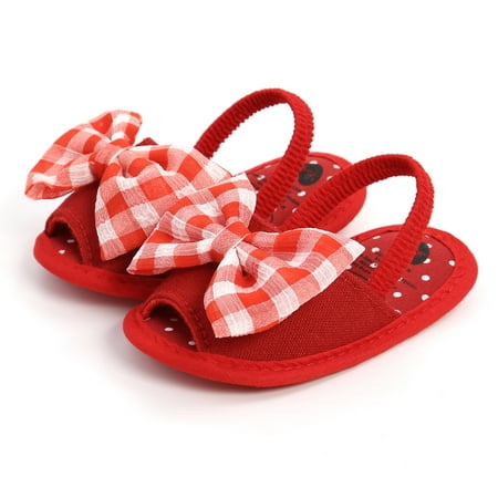 Bebe Bebes Toddler Shoes Walking Baby Sock Shoes Soft Bottom  Bow Tie Sock Shoes Red Shoes