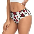 thumbnail image 2 of Fotbe Rose Flowers Calzones Estampados para Mujer – Ropa Interior de Algodón, Cómoda, Suave y Elástica-3X-Large, 2 of 6