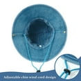 thumbnail image 3 of Wowstyle Cowboy Hat for Women Drawstring Blue Denim Cowgirl Bucket Sun Hats for Women Adjustable UV Protection Fisherman Boonie Cap, 3 of 6