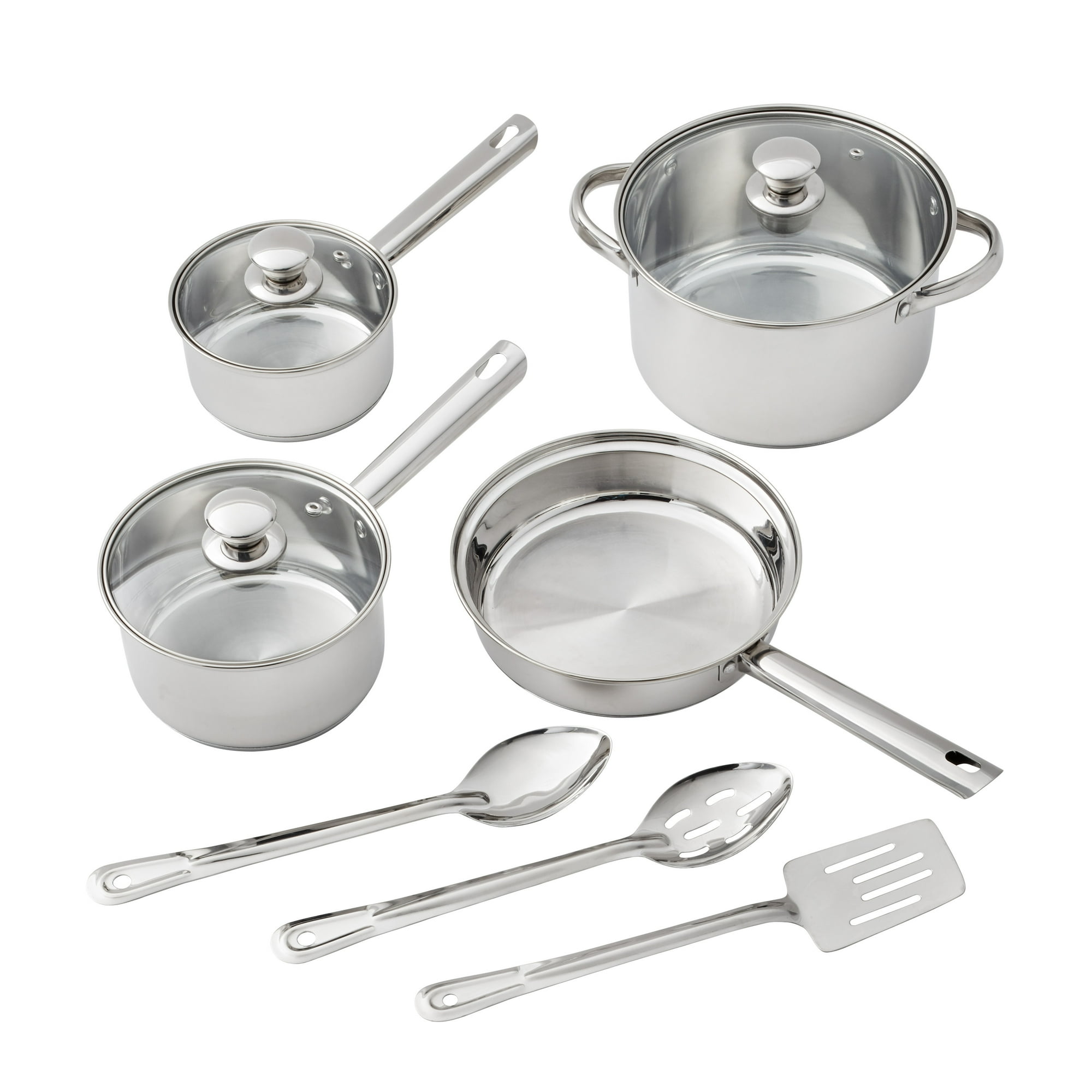 Mainstays Stainless Steel 10-Piece Kitchen Set – 50660024
