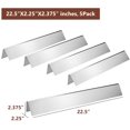 thumbnail image 2 of 5 Pack 22.5-inch Heavier Flavorizer Bars Replacement for Weber Spirit 300 Series(with Side Burner Knobs), Spirit E310, E320, Spirit 700, Genesis Platinum B/C, Weber 900, Heat Plates for Weber 7536, 2 of 14