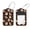 multicolored 3, variant on PhooArto 2 Pcs Cartoon Dog Corgis Love Heart Pattern Luggage Tag for Suitcases, Leather Baggage Tags Identifiers for Travel, Stainless Steel Loop Name ID Label for Women Bag Backpack