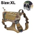 thumbnail image 2 of Arnés táctico para perros sin tirones, arnés militar reflectante para perros con asa, chaleco para perros de servicio para entrenamiento, chaleco ajustable para mascotas de trabajo fácil control para, 2 of 3