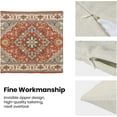 thumbnail image 6 of Boho Pillow Covers 18x18, Burnt Orange Grey Ethnic Design Outdoor Decorative Throw Pillows for Couch, Fall Carpet Pattern Decor Cushion Cover 2 Pcs Farmhouse Linen Pillowcase for Bed Car Safa, 6 of 6