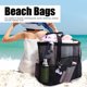 thumbnail image 3 of FloreceBien Bolsas de playa Bolsa de natación Tela de malla Bolsas de almacenamiento de gran tamaño para playa Picnic Barbacoa Camping Negro, 3 of 8