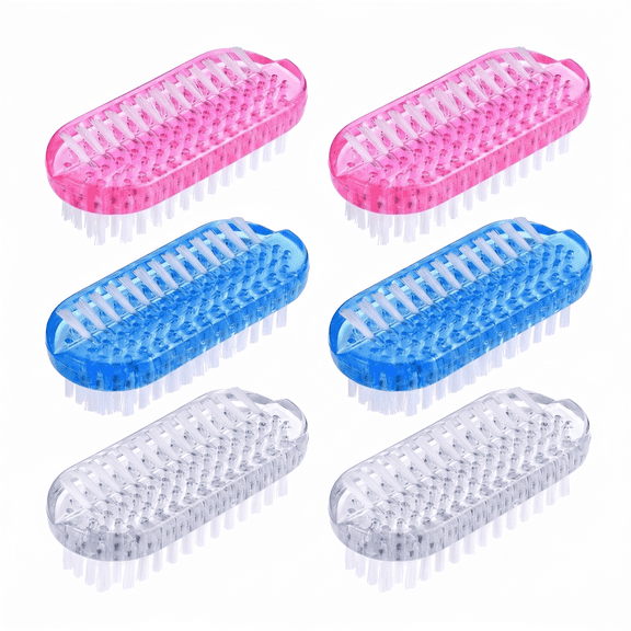 Nail Cleaning Brush, 6 Pcs Double-Sided Multi-Purpose Brush