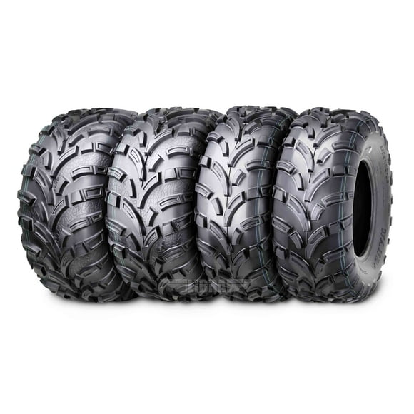 Ensemble de 4 Pneus Neufs WANDA pour VTT/UTV 25x10-12 avant et 25x11-12 Arrière /6PR P373