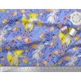 thumbnail image 3 of Soimoi Satin Silk Fabric Fox & Bunny Kids Printed Fabric 1 Yard 42 Inch Wide, 3 of 3