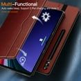 thumbnail image 5 of JETech Case for Samsung Galaxy Tab S9 Ultra 14.6-Inch with S Pen Holder, PU Leather Business Folio Stand Protective Tablet Cover with Pocket & Straps, Auto Wake/Sleep, Multi-Angle Viewing (Brown), 5 of 6