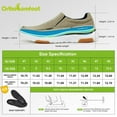 thumbnail image 3 of OrthoComfoot Men's Slip On Loafers,Arch Support Boat Shoes for Extra Cushioning and Pain Relief,Canvas Leisure Vintage Flat Walking Shoes, 3 of 6