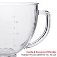 thumbnail image 6 of FIRJOY Glass Mixing Bowl Accessory 5 Quart - Compatible with KitchenAid 4.5 and 5 Quart Tilt-Head Stand Mixers (With Lid), 6 of 7