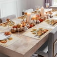 thumbnail image 3 of Fall Placemats Set of 4 Hello Pumpkin Sunflower Place Mats Thanksgiving Placemat Autumn Sunflower Plaid Linen Table Mats for Dining Kitchen Table Holiday Dinner Party Home Fall Decorations 13x19, 3 of 8