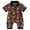 Brown-w, variant on RFQWOVSR Baby Boy Short Sleeve Bodysuit Western Cowboy Lapel Cow Print Summer Newborn Snap Button Casual Daily Wear One Piece 6-12 Months