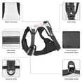 thumbnail image 4 of No Pull Dog Harness For Large Dogs Easy Walk Dog Vest Adjustable Collars Harnesses & Leashes Set Breathable Oxford Outdoor Walking Safety Reflective Strip Pony Child Girly Doodle, 4 of 9