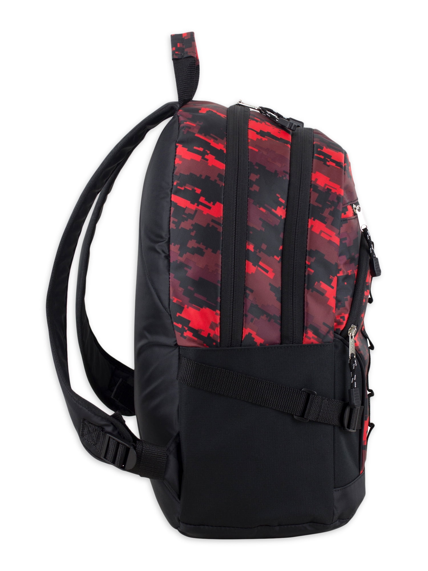Fuel Unisex Multipocket Dynamic Active Backpack, Red Camoflauge