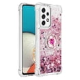 thumbnail image 2 of Funda para Samsung Galaxy A53 5G con Brillo Líquido Flotante, Purpurina, Parachoques y Anillo Giratorio Soporte, 2 of 5