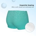 thumbnail image 2 of Rocae Turquoise Glitter for Girls' Cotton Boxer Briefs, Soft Mid-rise Panties-XX-Small, 2 of 5