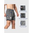 thumbnail image 3 of Zilpu Mens Quick Dry Athletic Performance Shorts with Zipper Pocket (5 inch), 3 of 6
