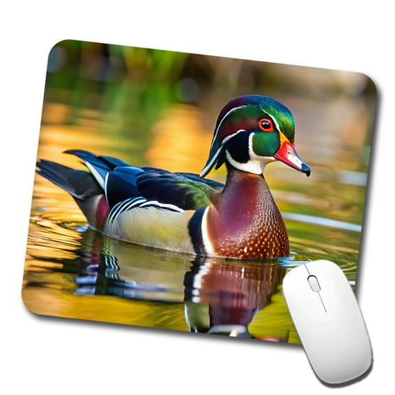 Wood Duck Mouse Pad Low Profile Gaming Mat