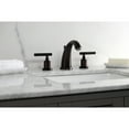 thumbnail image 4 of Kingston Brass KB8985CKL Kaiser Two-Handle 3-Hole Deck Mount Widespread Bathroom Faucet with Pop-Up Drain in Oil Rubbed Bronze, 4 of 8