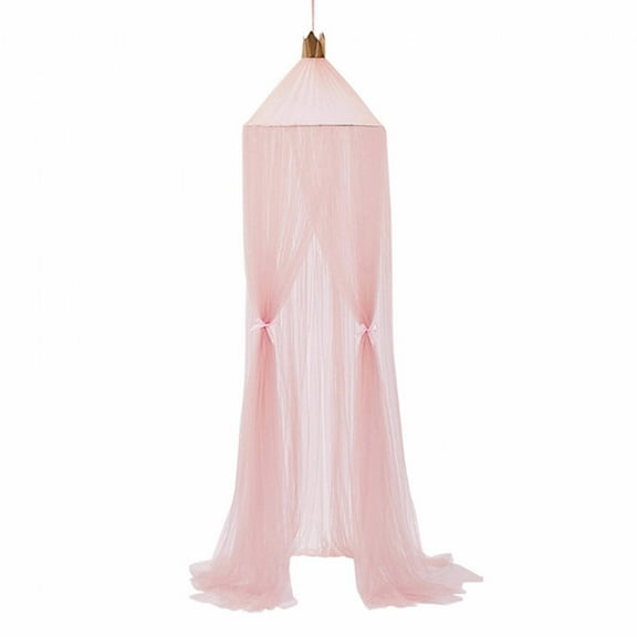 AUQ Bedroom Canopy,Easy to Clean and Maintain Mosquito Nets for Beds,Quick Drying Bed Canopy,Pink