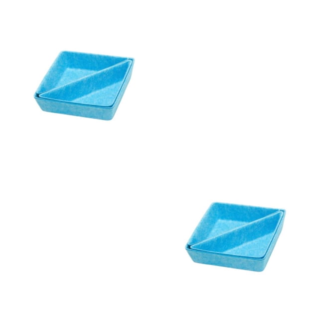 Injueey Home Office Hotel Keys Tapes Caja de almacenamiento Sala de estar Dormitorio Cajón Bolígrafos Mandos a distancia Organizador de Azul 2piezas