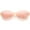 Pink, variant on Modern Chunky Mono Colored Cat Eye Sunglasses Oval Flat Lens 56mm (Pink)
