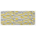 thumbnail image 1 of Grey and Yellow Kitchen Mat, Geometric Vintage 60s Home Pattern Inspired Herringbone Zig Zag Lines, Plush Decorative Kitchen Mat with Non Slip Backing, 47" X 19", Grey Yellow, by Ambesonne, 1 of 1